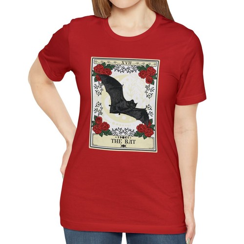 Bat Spirit Animal Tarot Card Shirt - Cottagecore Witchcore Aesthetic Tee - Picture 8 of 19