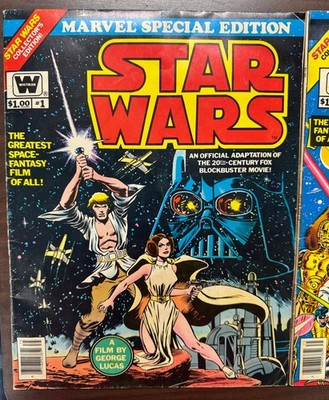 1985年　STAR WARS スターウォーズアメコミ 4冊セット Marvel 1977 Marvel Comics Star Wars Vol 1-3 Oversized Comic Book Lot VF