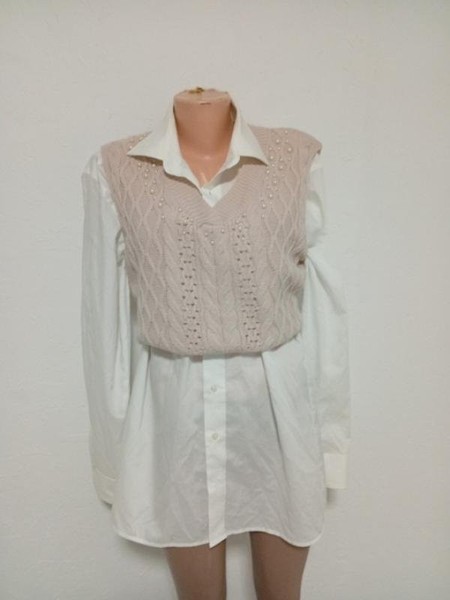 Women American Vintage Vest Pink Viscose 38 / M /