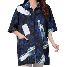  Hair Beauty Smock Hairdresser Uniform Salon Supply Short Sleeve Hairdressing