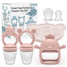 Baby Silicone Fruit Food Feeder Pacifier  Breastmilk Popsicle Freezer Molds,...