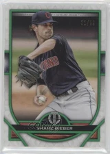 2021 Topps Tribute Green /99 Shane Bieber #82