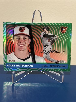 2025 Topps Chrome Platinum Adley Rutschman Green Vibrations /99  Orioles