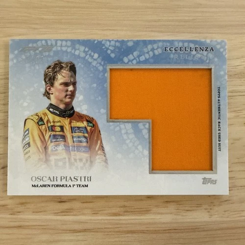 2025 Topps Eccellenza Formula 1 F1 Reliquia Relic Oscar Piastri Blue /99