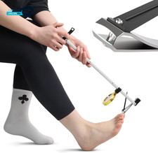 Long Handled Toenail Clippers Wide Jaw Opening Free Bending for Thick Nails