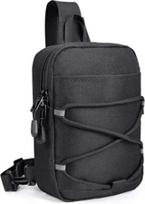 MOZETO Small Sling Bag RFID Blocking Mini Crossbody Bag Water-Resistant Travel H