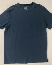 Banana Republic Men's Luxe Touch Performance Tee T-Shirt 100 Cotton LARGE BLUE