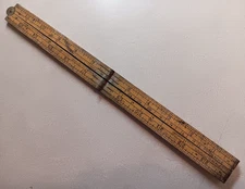 STANLEY NO. 163 FOLDING RULE 24 INCH USA