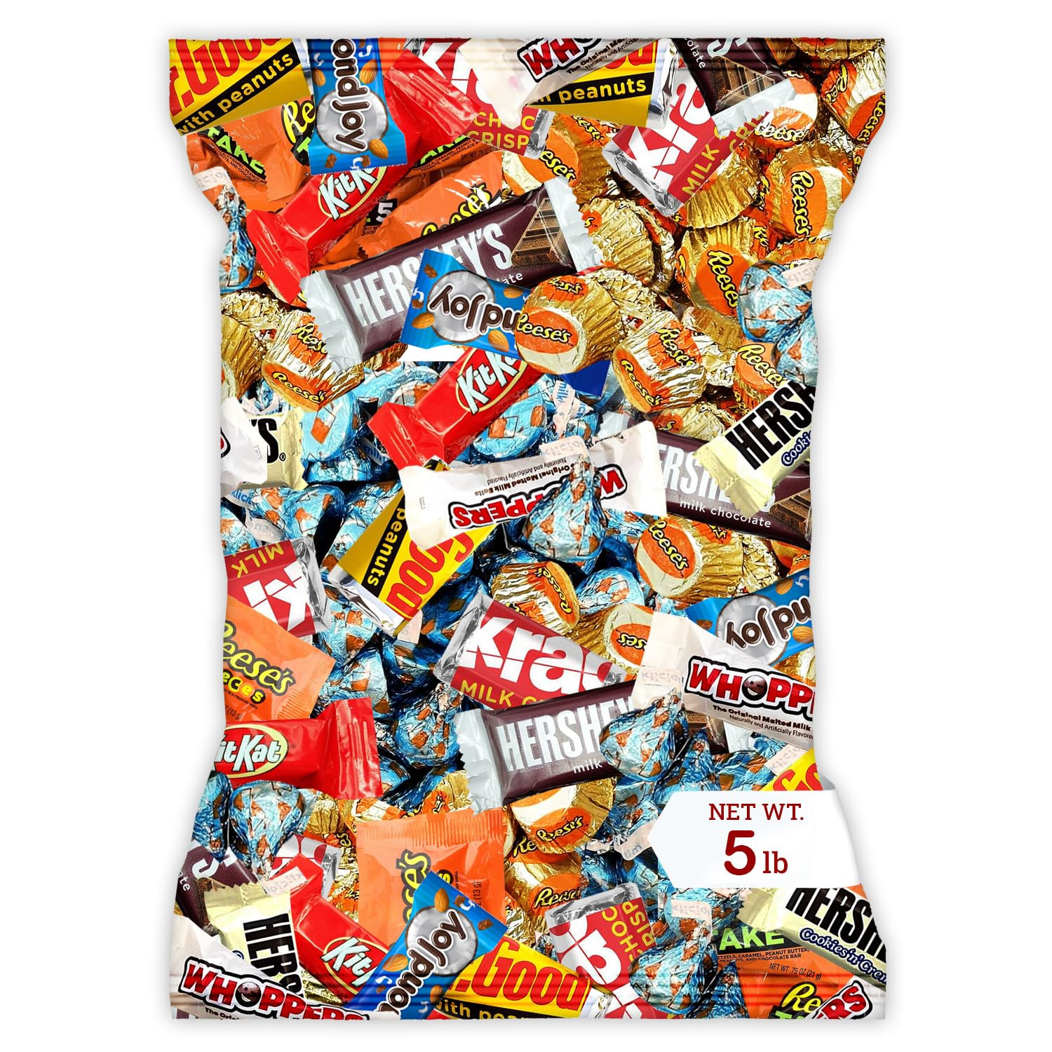 Halloween Chocolate Variety Pack 5 lb Bulk Candy Bag Hershey’s Reese’s KitKat