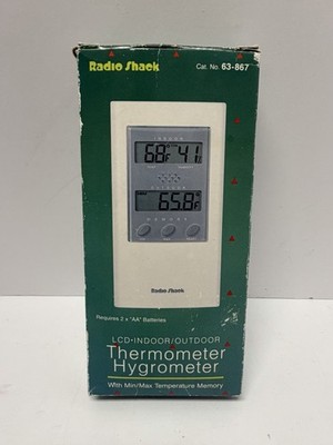 NEW RadioShack 63-867 Indoor Outdoor Thermometer Hygrometer, FREE SHIPPING