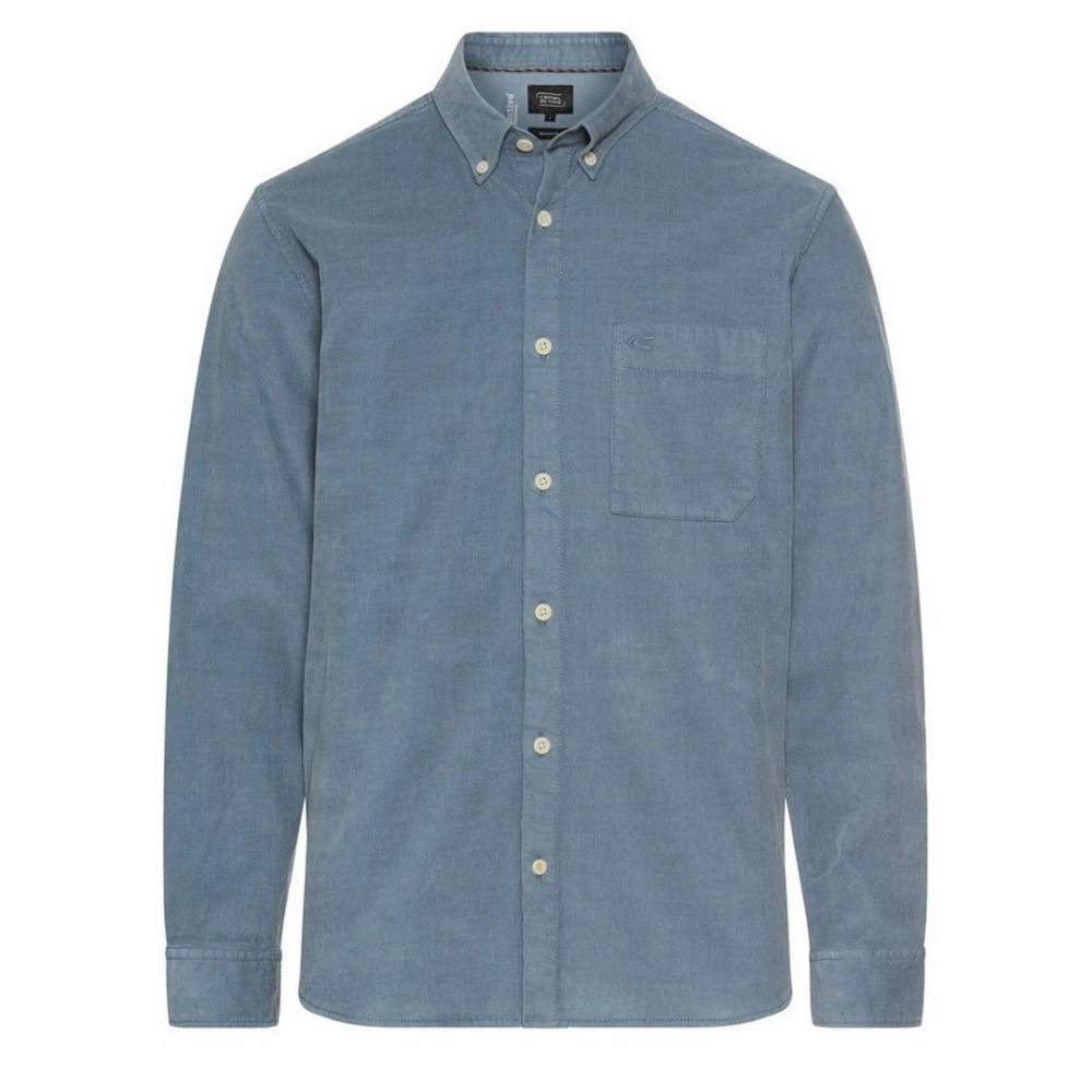 Camicia Uomo Camel Active In Puro Cotone - Vestibilità Regolare Con Due Tasche