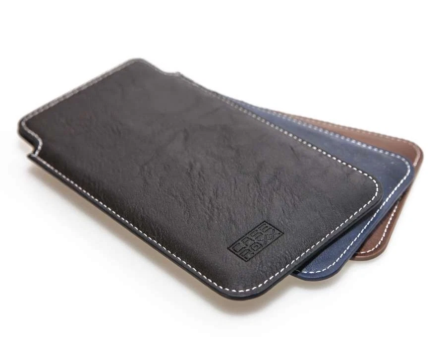 caseroxx Business-Line Caso per Sony Xperia M2 in azzurro fatto di finta pelle - Immagine 2 di 4