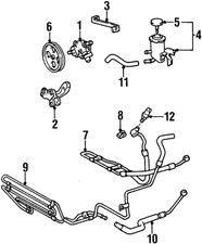 Genuine Toyota Power Steering Pump 44320-14250 Genuine Toyota Power Steering Pump 44320-14250