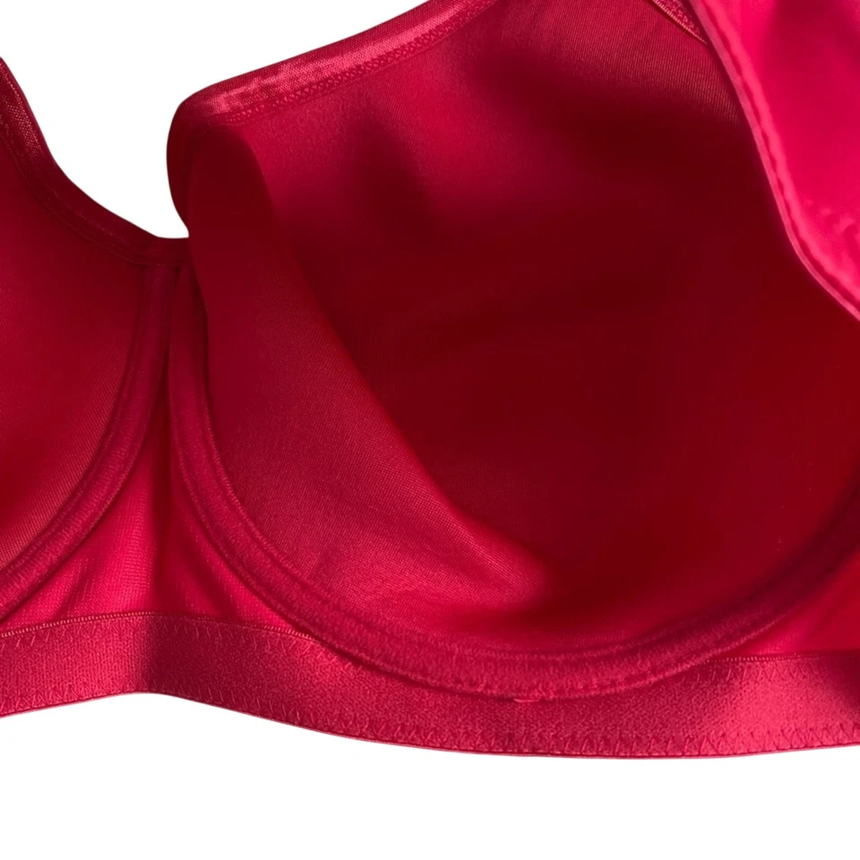 Nuevo sujetador rosa con aros cobertura completa 46C Woman Within Comfort Choice para mujer Foto 3 de 4