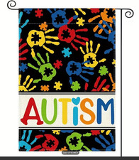 Autism Awareness Garden Flag 12 x 18 Inch Vertical Double Sided
