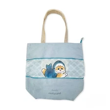Marimocraft mofusand Stretchable Tote Bag L (Blue)