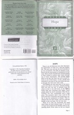 Hope  Hazelden, Alcoholics Anonymous booklet