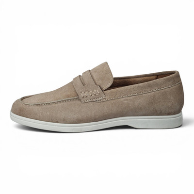 River Island Wildleder Halbschuhe in Stein   hell UK Größe 8
