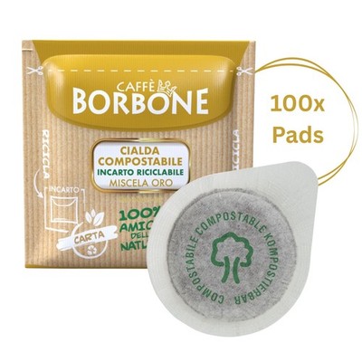 Caffè Borbone Miscela Oro 100x Kaffeepads kompostierbare Pads 44mm ESE Maschine