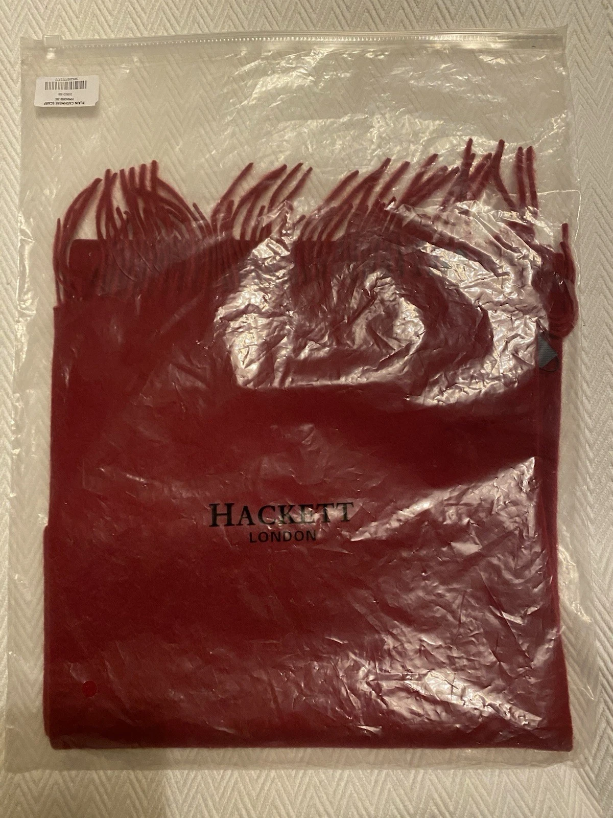 Hackett Of London Red Cashmere Scarf BNWT RRP £90
Opens in a new window or tab