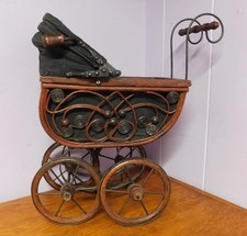 Vintage Doll toy buggy carriage stroller pram