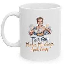 Marriage Made Easy 11 oz Mug Funny Husband Gift Coffee Cup Anniversary Present