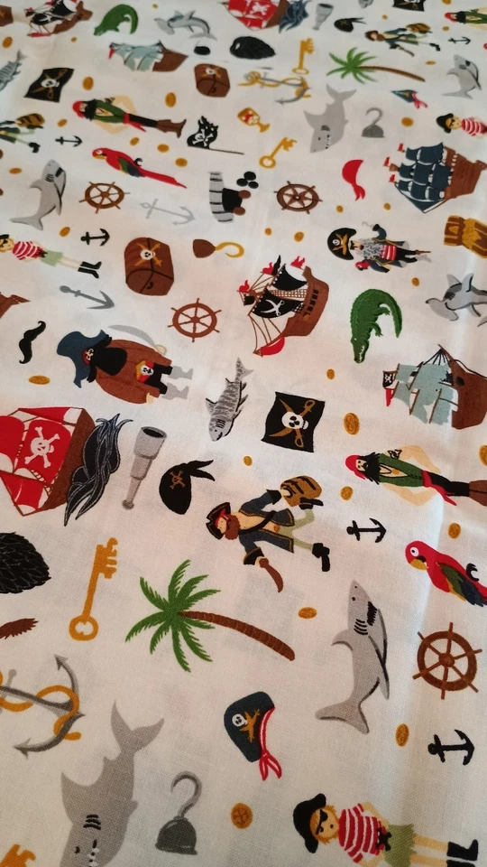 Riley Blake Pirate Designs Fabric Bundle –4 Fabrics (2 Yards Each) – 100% Cotton - Image 2 of 4