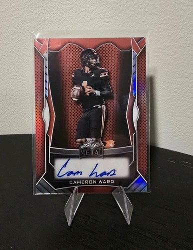 Cameron CAM Ward LEAF METAL #MA-CW2 rosso prismatico /10 (AU, RC) MIAMI TITANS