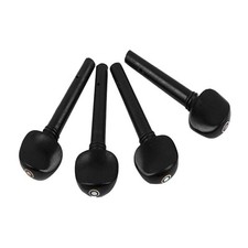 4Pcs Ebony 4/4 Violin String Tunning Pegs Parts Replacement Instrument Accessory
