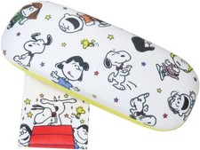 Peanuts Snoopy Glasses Case Eyeglass 75th Anniversary Colorful with Cloth Japan