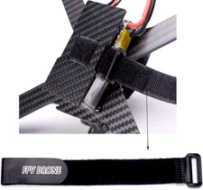 8-Pack Non-Slip RC LiPo Battery Straps 20mm x 250mm Nylon Tie Downs