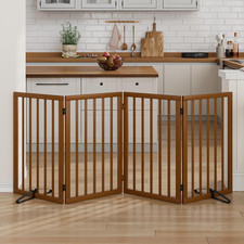 Dog Gate 32" Tall Foldable Dog Gate for Doorways Freestanding Pet Gate for Dogs