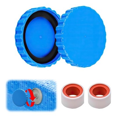 2 Stück Winterverschluss Set für Intex und Bestway Pools, Winterstopfen Pool ...