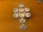 Lot of Nine Kennedy Half Dollars Dated in the 1970's