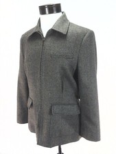 RALPH LAUREN Blazer Jacket LRL Brown Herringbone Zip Up Equestrian Womens 6 240