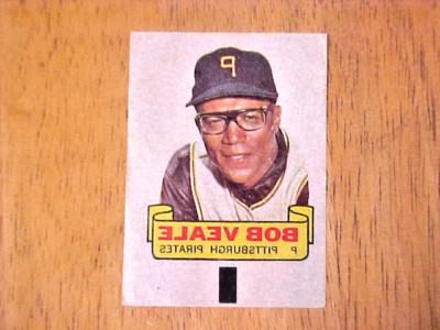 1966 Topps Rub Offs Transfer Iron-On Decal Bob Veale Pittsburgh Pirates S439