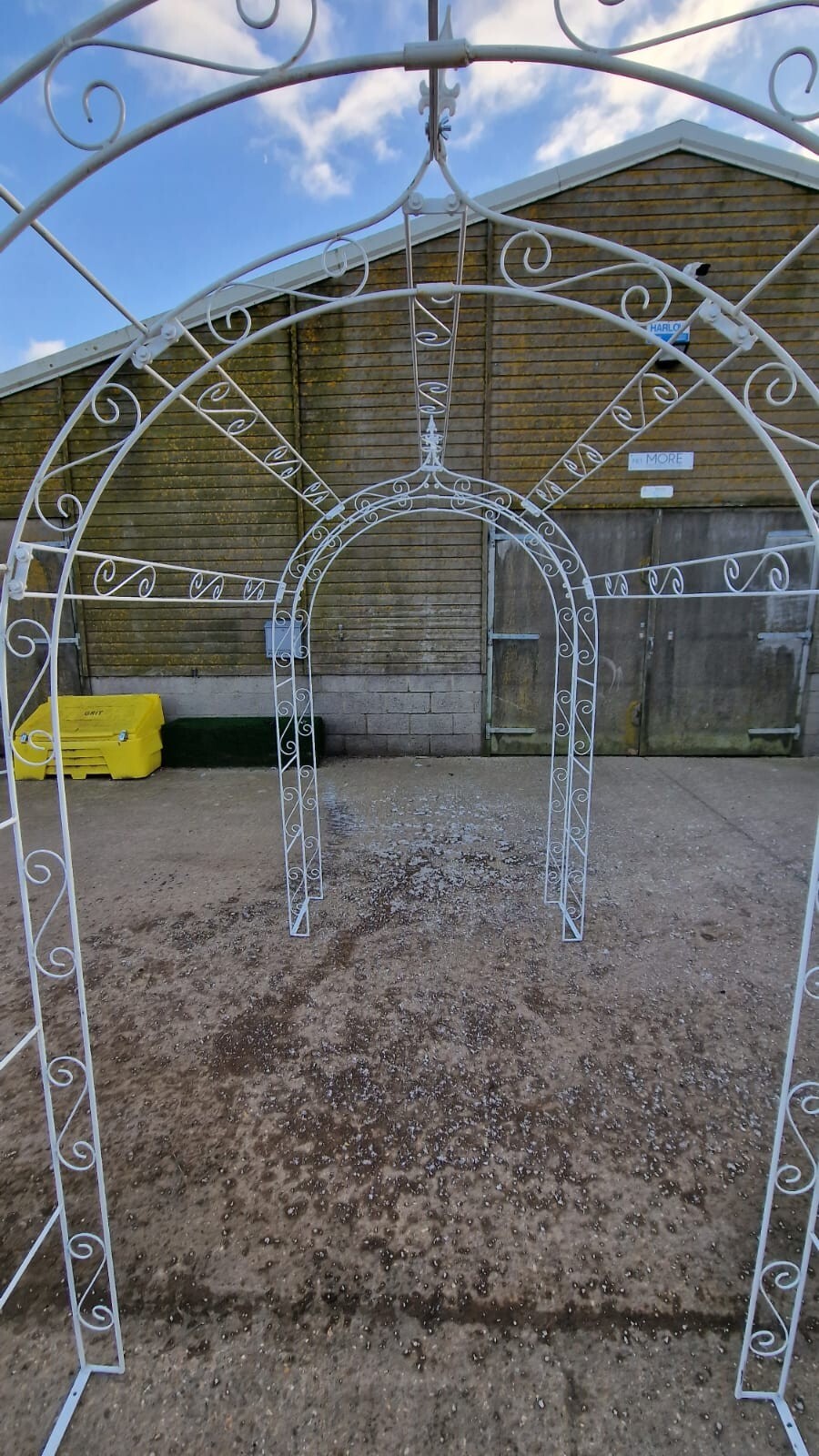 Metal Garden Arch Shabby Chic Pergolas White Garden Arbour Garden Plant