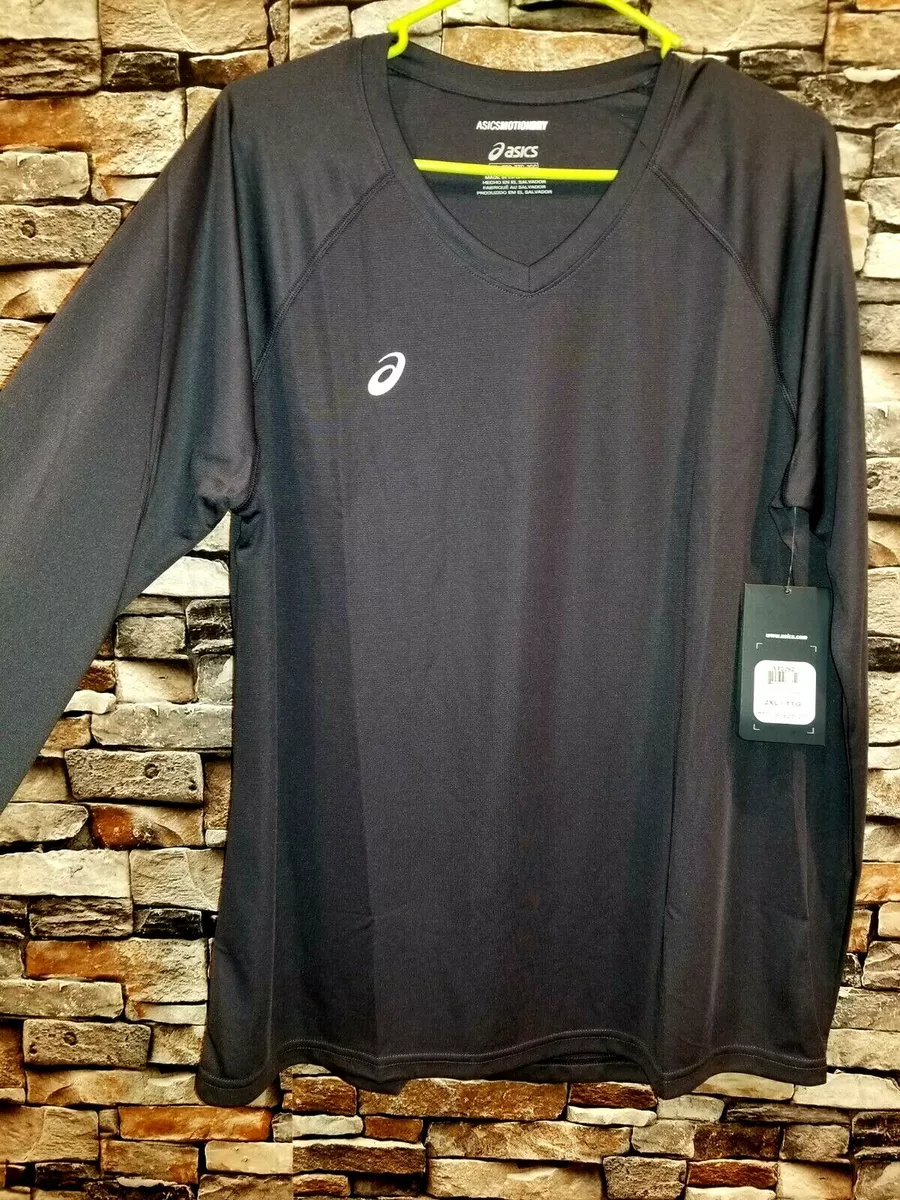 NWT Women sz 2XL ASICS Motiondry Circuit 8 Long Sleeve Gray Shirt
