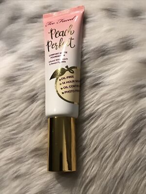 Too Faced Peach Perfect Comfort Matte Foundation in SABLE 48mL 1.6oz No Box