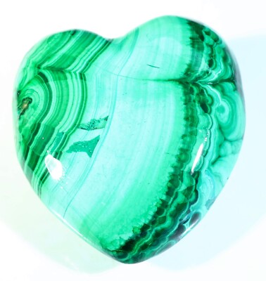 645CT NATURAL FLOWER PLUME HEART MALACHITE POLISH TILE UNTREATED GEMSTONE MK-253