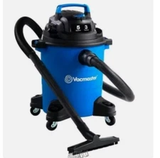 Vacmaster 5-Gallon 3-Peak HP Wet/Dry Vacuum Blue & Black 15.1"Lx14.3"Dx19.05"H