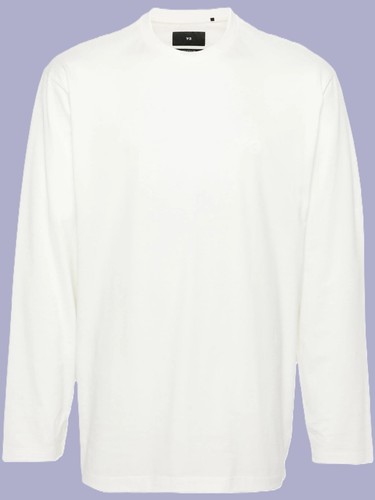 Y-3 Logo Cotton T-shirt Long Sleeve adidas Yamamoto IV8231 Men's Size Large New - Picture 6 of 14