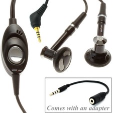 Headset 2.5mm to 3.5mm Adapter Earphones Hands-free Microphone for Cell Phones