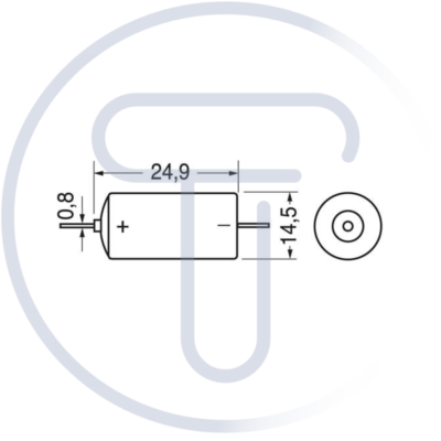 Batteria 1/2 AA Saft, Lio Cloruro Di Tionile, 3.6V, 1.2Ah - Foto 9