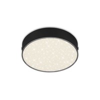 Led Deckenleuchte Rund Sternenhimmel 11W Schwarz Metall 15,7Cm 4000K Briloner