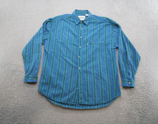 Vintage Levi Strauss White Tab Button Up Shirt Vertical Stripe Shirt Size L Read