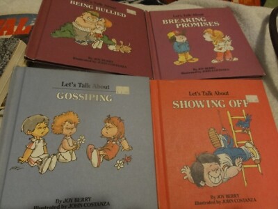 Vintage Joy Berry Lets Talk About Books Lot Of 4 Books Breaking Promises Bullied