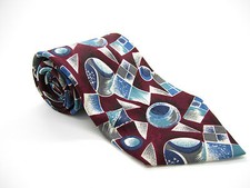 Silk Mulicolor Geometric Pattern Tie