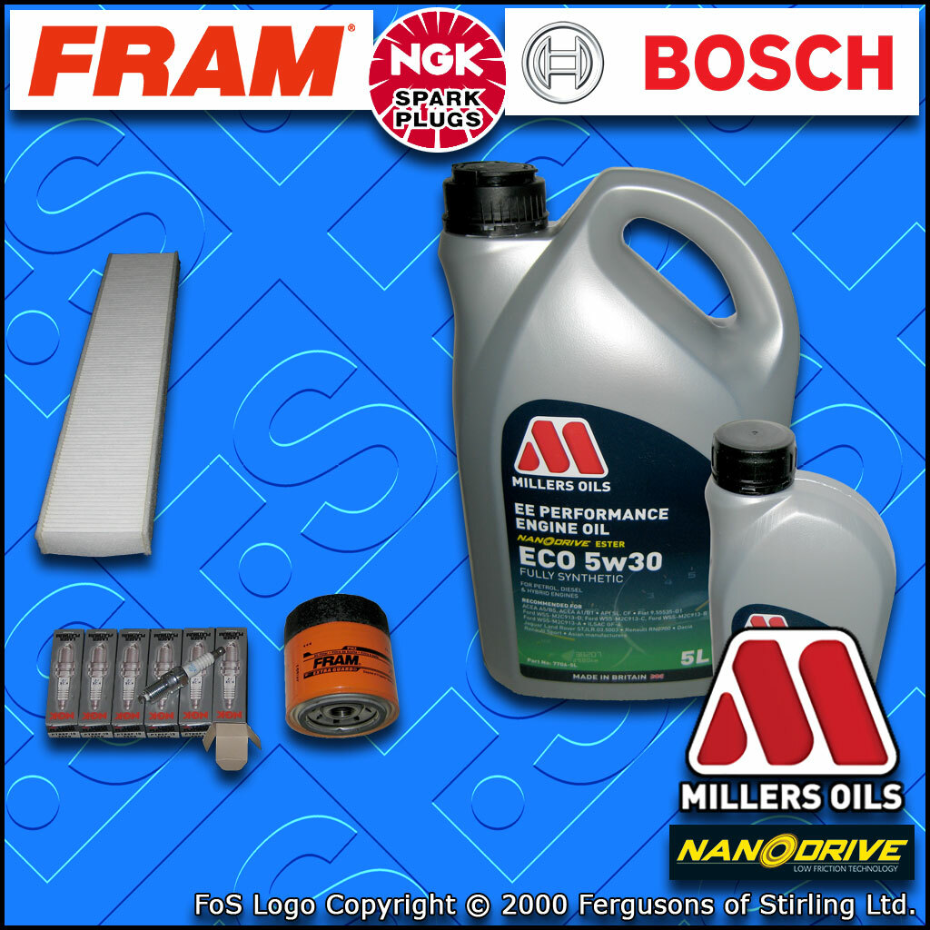 SERVICE KIT for FORD MONDEO MK3 ST220 OIL CABIN FILTERS PLUGS +OIL (2003-2007)