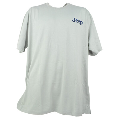 Jeep Logo Grey Short Sleeve American Tradition Brand Crew Tshirt Tee 2X-Large